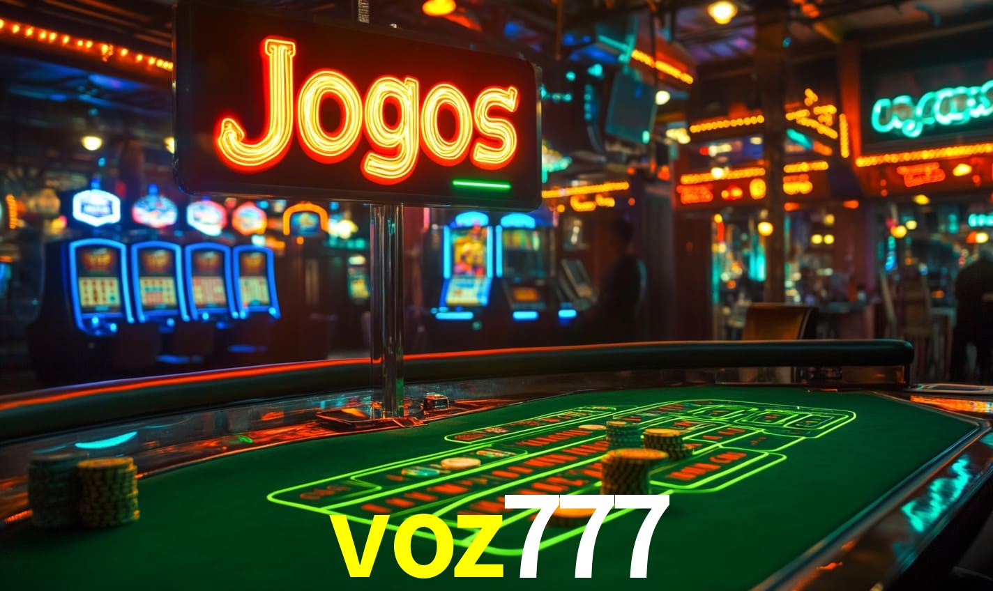 Imagem promocional da voz777 mostrando a plataforma e suas vantagens